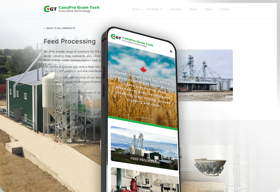 WordPress web design and development for CanaPro Grain Tech.