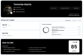 We'll help you source influencers to promote your brand, and report on which ones are the best, and which ones aren't. 