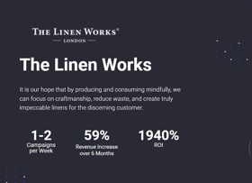 Larissa, the founder of Linen Works, wanted to effectively leverage her email list through her subscription premium fabrics group.