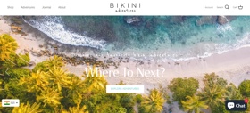 Bikini Adventure is an eCommerce website in WooCommerce.