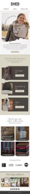 Email design for outdoor gear brand on Shopify / Klaviyo