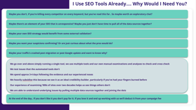 Why Use Our Search Space Analysis and not Free Tools