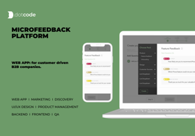 Feedback Generating System SaaS (UI/UX Design + Development)
