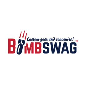 Name creation, tag line, and logo for Bombswag™ Souvenirs.