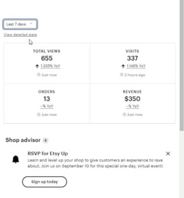 One of our partners Etsy $350 in sales in just the last 7 days! Start your journey toward digital success with our proven strategies. 