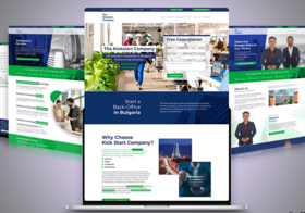 Custom-made website design and web development on a CMS platform for a client
