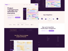 Toggl: SaaS website design