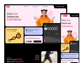 LivWell: Insurance and wellness responsive website