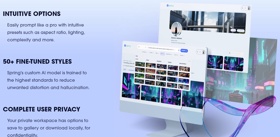 Website for AI based startup 