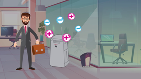 Screenshot of an animation for SHARP