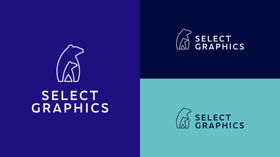 Select Graphics logo and visual identity design