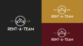 Rent-a-Team logo and visual identity design 
