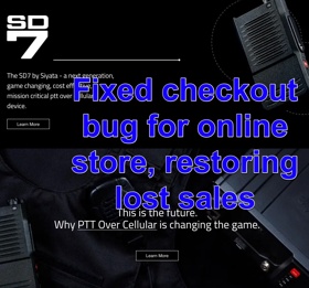 Resolved a critical checkout bug within hours for a small e-store, preventing further revenue loss and restoring sales flow.
