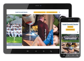 Three education program websites merged into one cohesive, clean, modern website.