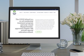 A brand new website for a special education school in Plymouth Massachusetts looking to attract new students and funding. 