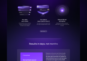 Custom illustrations showing the main benefits of a product on a Product page.