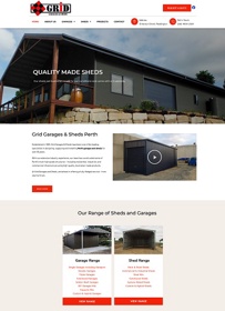 Platinum Package - Up To 22 Pages

Website designed for Grid Garages & Sheds. 