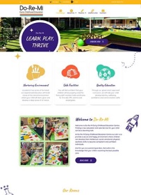 Business Package - Up To 10 Pages

Do-Re-Mi Childcare Centre rebranded and required a re-designed site.