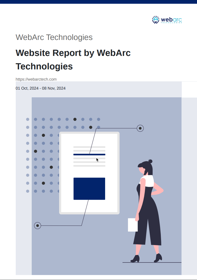 Cover page for report.