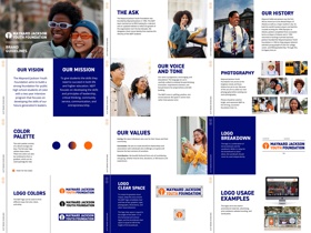 Maynard Jackson Youth Foundation brand guidelines. MJYF is a non-profit foundation founded by former Atlanta mayor, Maynard Jackson.