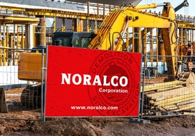 Outdoor logo application signage