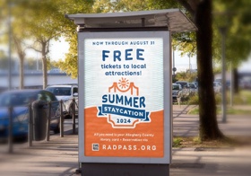 Exterior event poster signage design