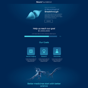 Medical fundraising example email