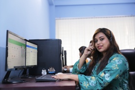 Office Pictures of Customer Care Support Agents Working In International Projects