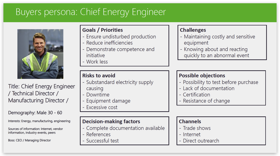 Sample buyer's persona