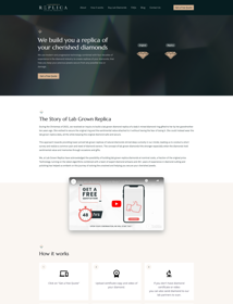 Custom Designed Webflow Website for Diamond Company