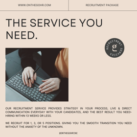 Our recruitment service