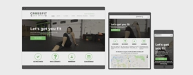 Local Crossfit custom website with lead gen, blog and online classes.