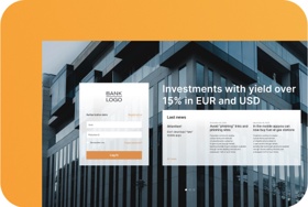 Online banking web development