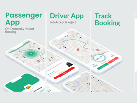 Taxi Ride Booking App for Passenger & Driver