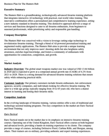 business plan example