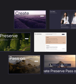 Website for consulting agency