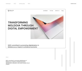 NGO focused on digitalization website design