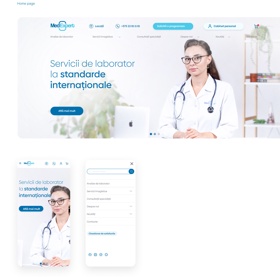 Medical institution corporate website design