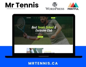 A laptop with link of website