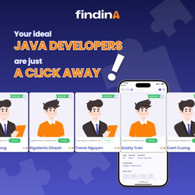 Hiring top Java Developers can be challenging, high demand, limited talent pool, and a time-consuming recruitment process. But FindinA makes it easier