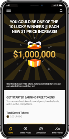 Mobile crypto app built as a PWA with solidity smart contracts