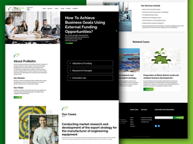 Consulting company successfully involved in attraction of funding aimed at our Client's growth.