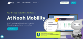 Custom Node.js and Angular Development for a relocation and immigration