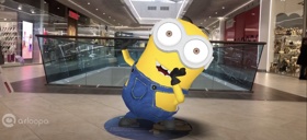 Our case for the development of an active label in the Shopping Mall. These labels are cartoon characters.  They had their own quest for children.