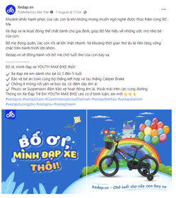 [Story telling content] Telling about kid's happiness when cycling with parents. Then promote kid's bicycles 