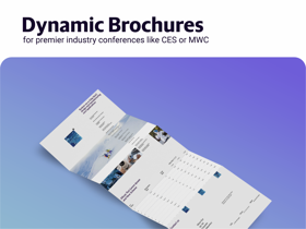 Dynamic brochures graphic design and brand identity design.