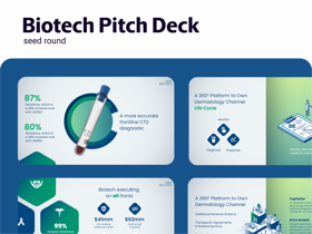 Biotech pitch deck.