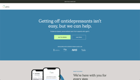 A 15+ page website for a health startup focused on helping people finding alternative healing methods to depression.