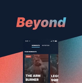 BeyondFit mobile app with custom workout and nutrition builders, custom onboarding, and more.