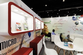 Custom-built exhibit structures